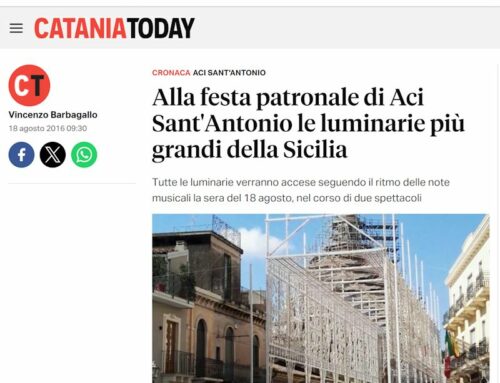 Catanita Today – Alla festa patronale di Aci Sant’Antonio le luminarie più grandi della Sicilia